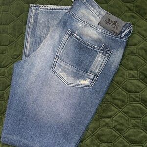 PRPS Distressed Indigo Straight Jeans